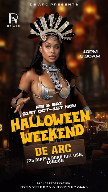 DE ARC LOUNGE HALLOWEEN PARTY