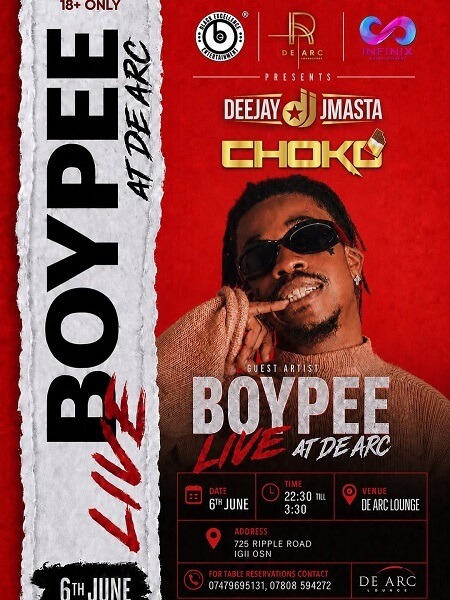 boypee live at de arc lounge