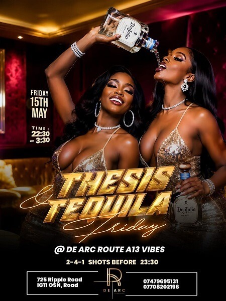 Thesis and Tequila Friday at De Arc Lounge